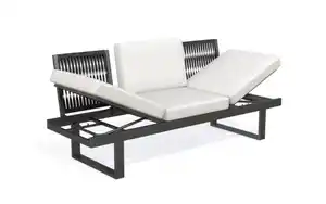 Dreisitzer, grau, inkl. Rückenlehnenverstellung