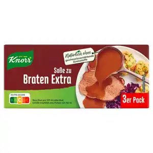KNORR Basissauce 3 x 250 ml, Braten Extra