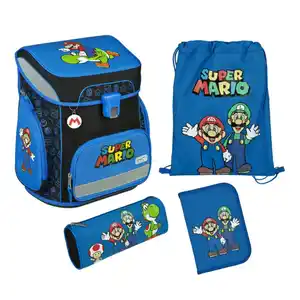 Super Mario - Scooli EasyFit - Schulranzen Set - 5-teilig