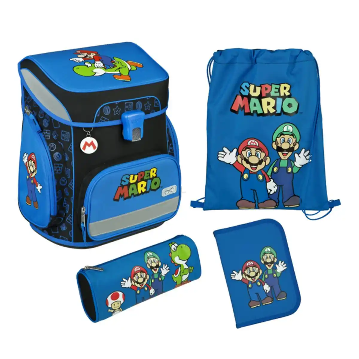 Bild 1 von Super Mario - Scooli EasyFit - Schulranzen Set - 5-teilig