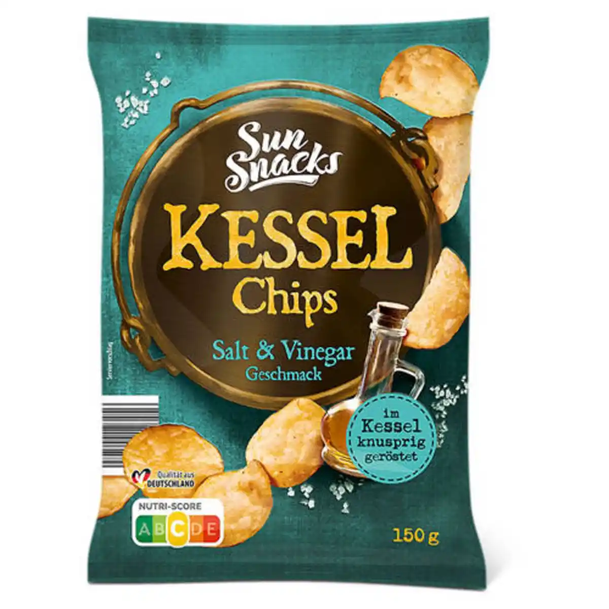Bild 1 von SUNSNACKS Kessel Chips 150 g, Salt & Vinegar