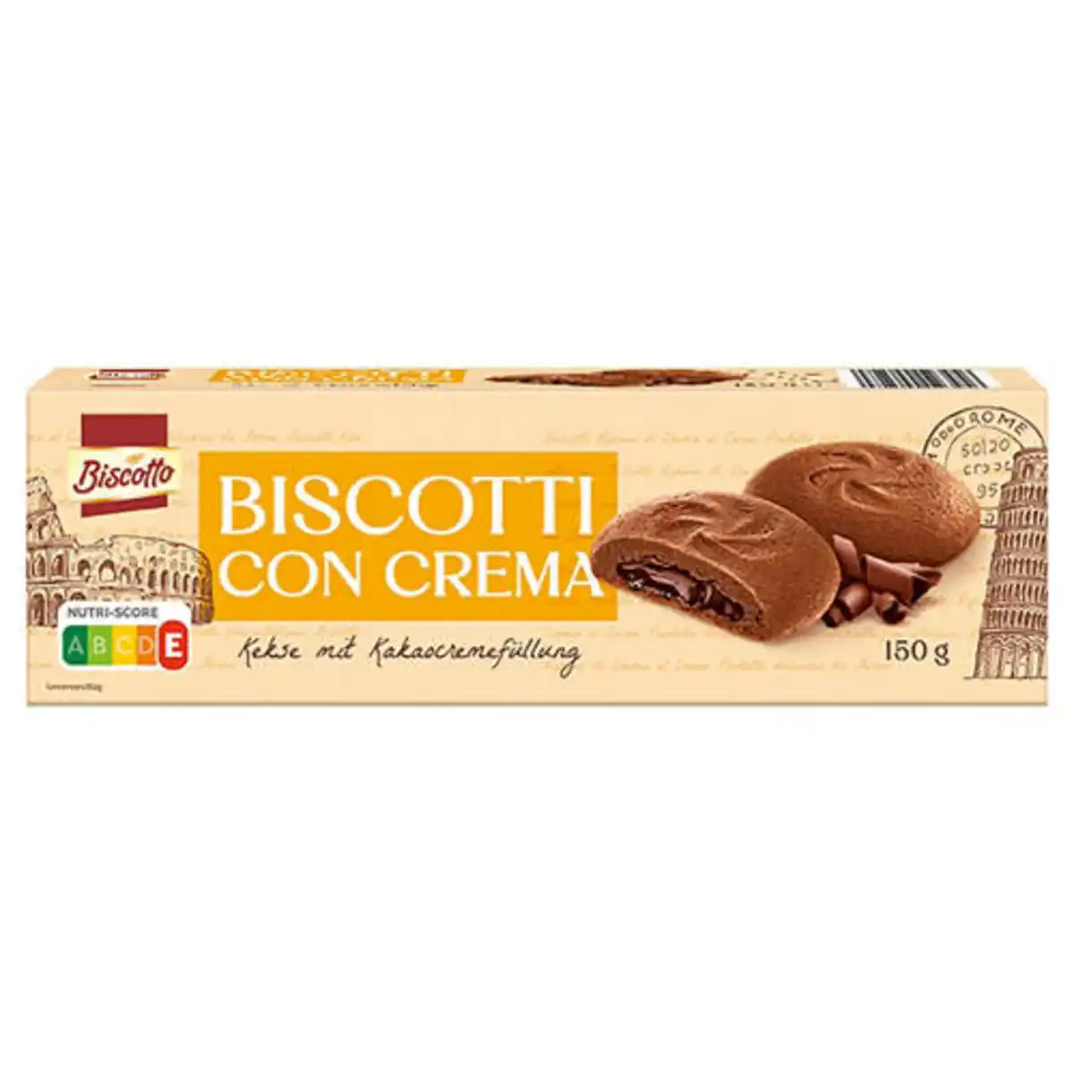 Bild 1 von BISCOTTO Creme gefüllte Biscuits 150 g, Schokolade