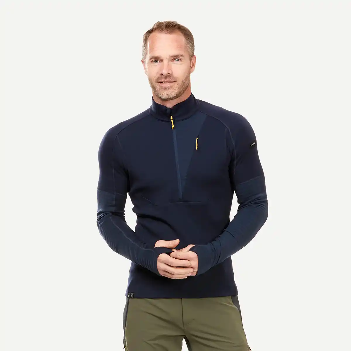 Bild 1 von FORCLAZ Merinoshirt Herren langarm Trekking - MT900