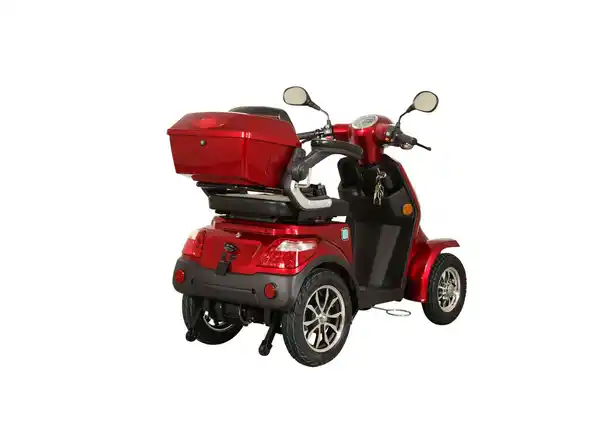 Bild 2 von E-Seniorenmobil CL-30ZR-60, Lithium-Akku, 4-Rad, 1000 Watt, Lithium Rot