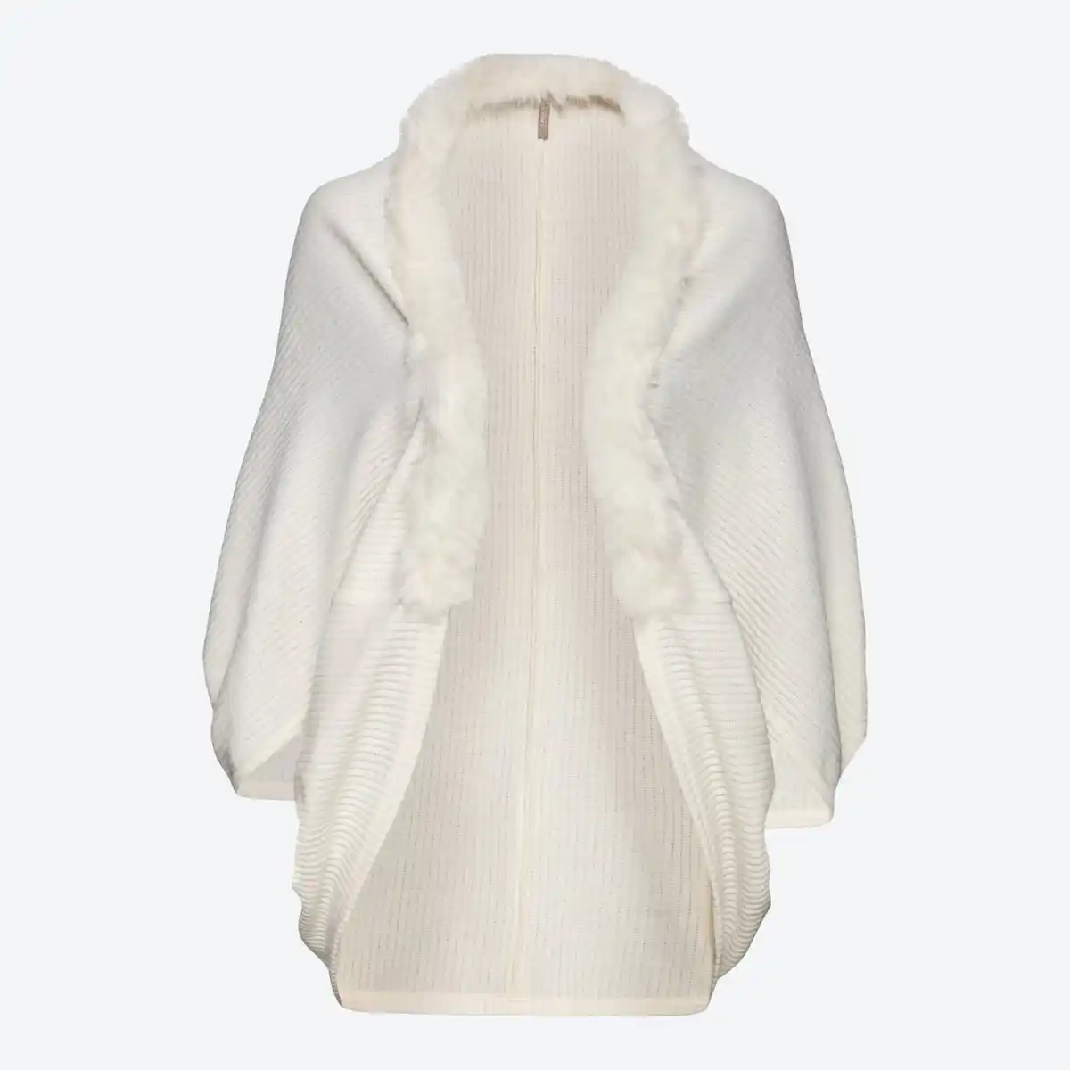 Bild 3 von Damen-Cardigan mit Kunstfell-Kragen