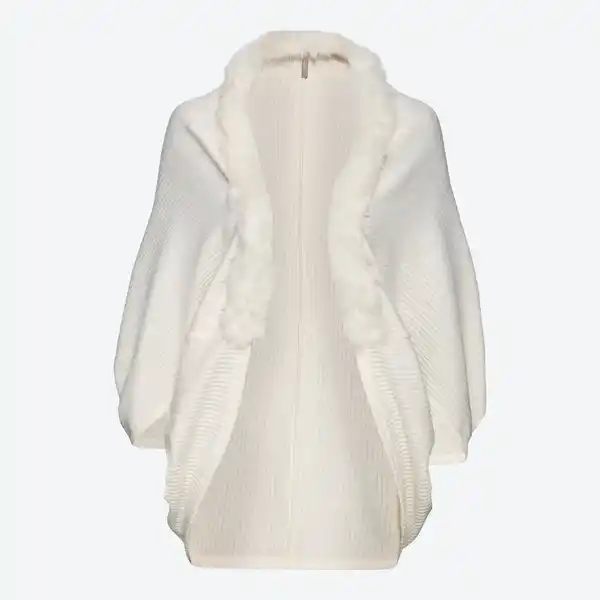 Bild 3 von Damen-Cardigan mit Kunstfell-Kragen