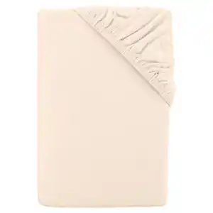 NOVITESSE Jersey Spannbetttuch Doppelbettgröße, Weiß