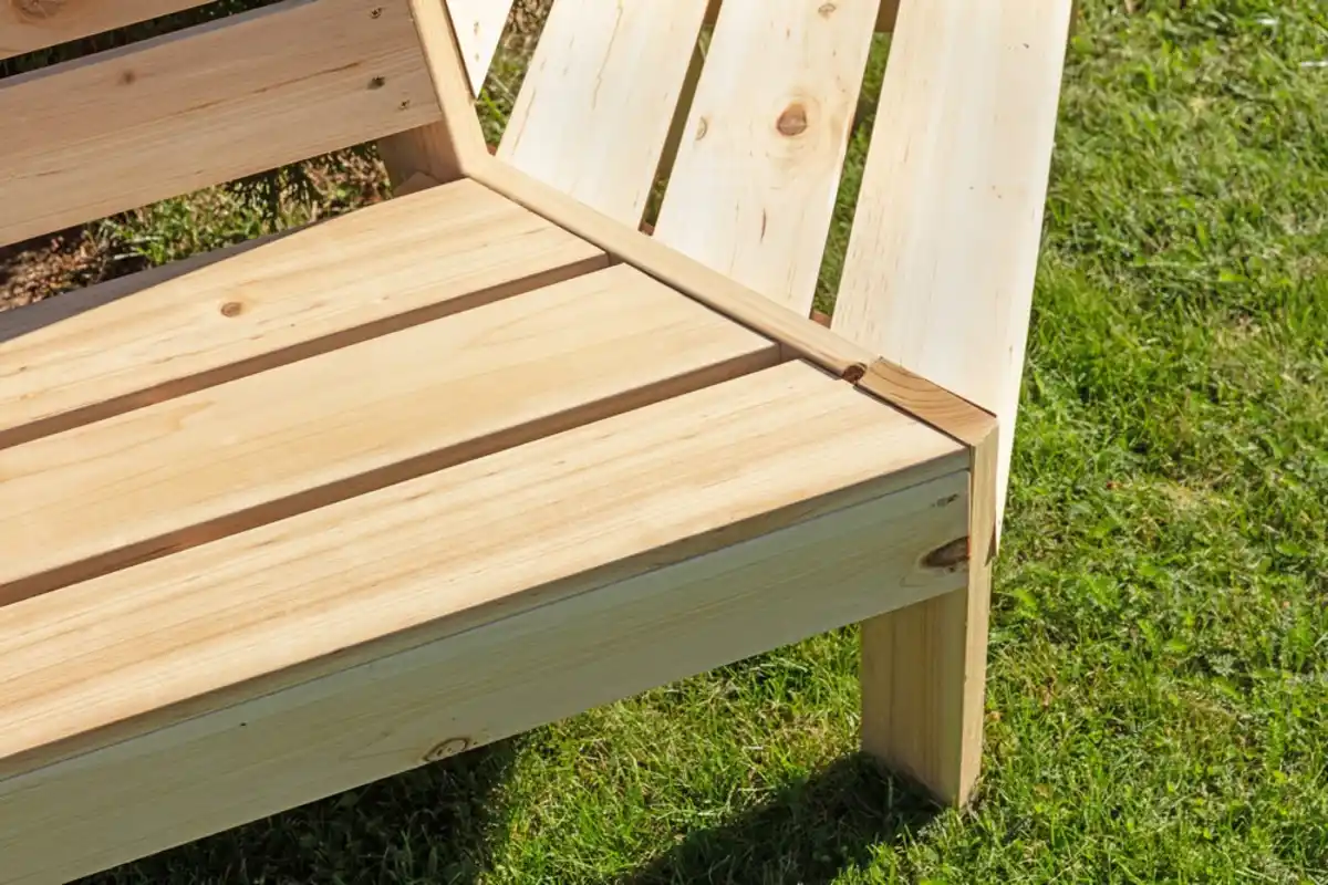 Bild 2 von Baumbank 4-Eckig & 180°, ca. 74 x 167 x 75 cm aus Tannenholz