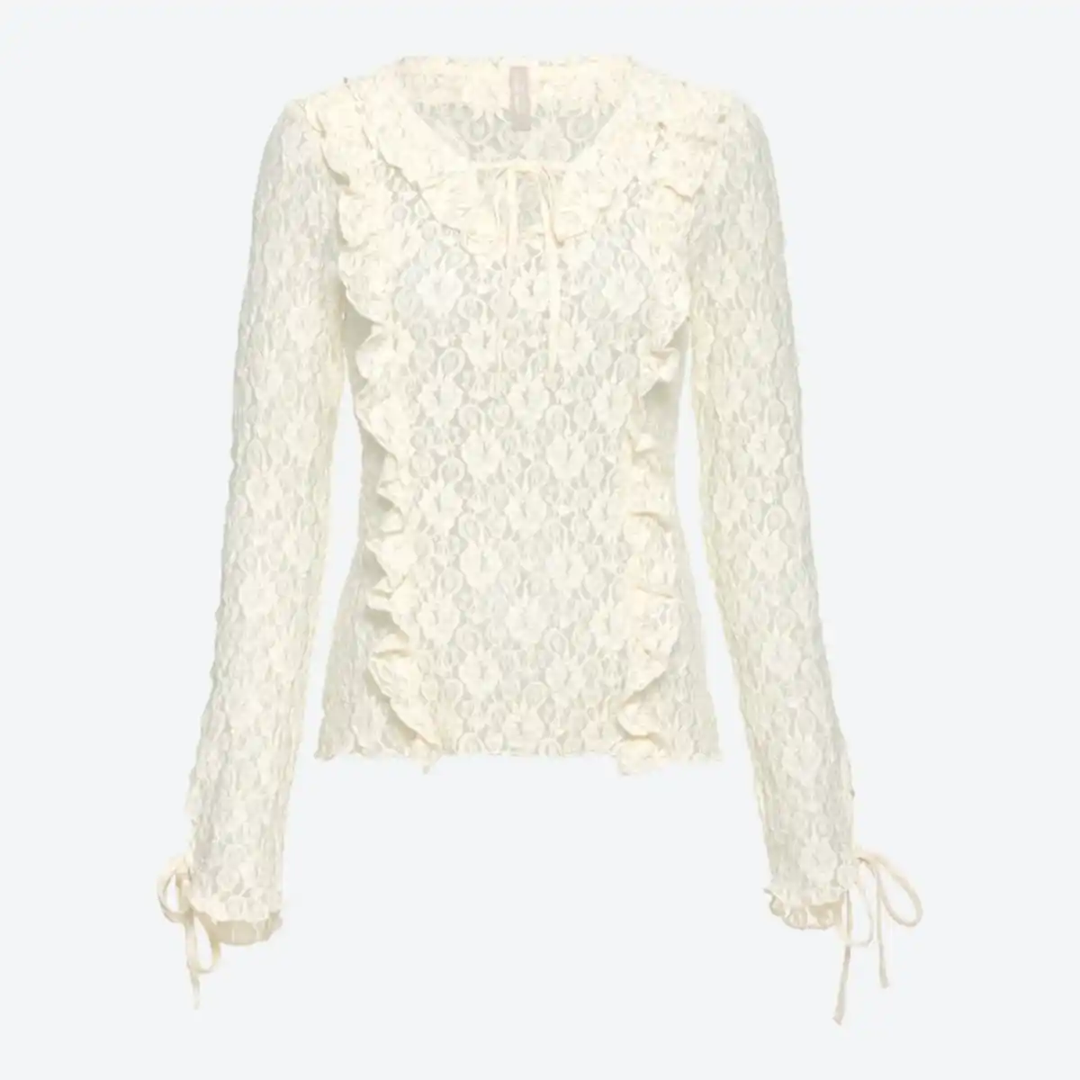 Bild 2 von Damen-Langarmshirt mit Rüschen