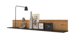Wandboard Catania Eiche - schwarz - 160 cm - NOVENA