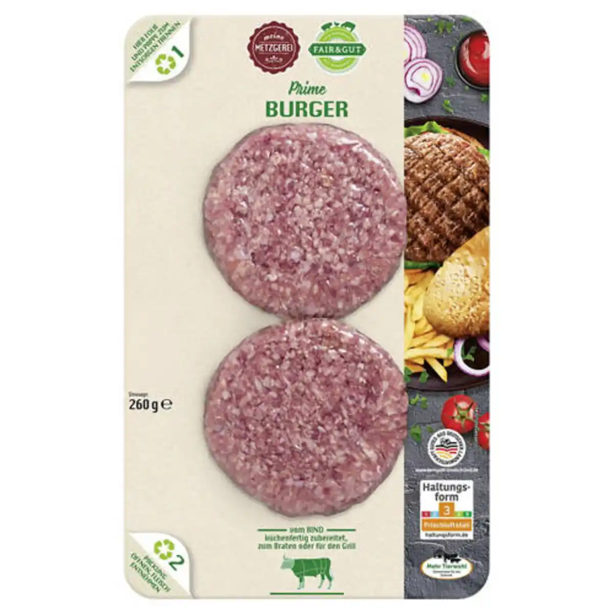 Bild 1 von TASTE OF BRITISH ISLES Rind Burger 260 g, Prime Burger