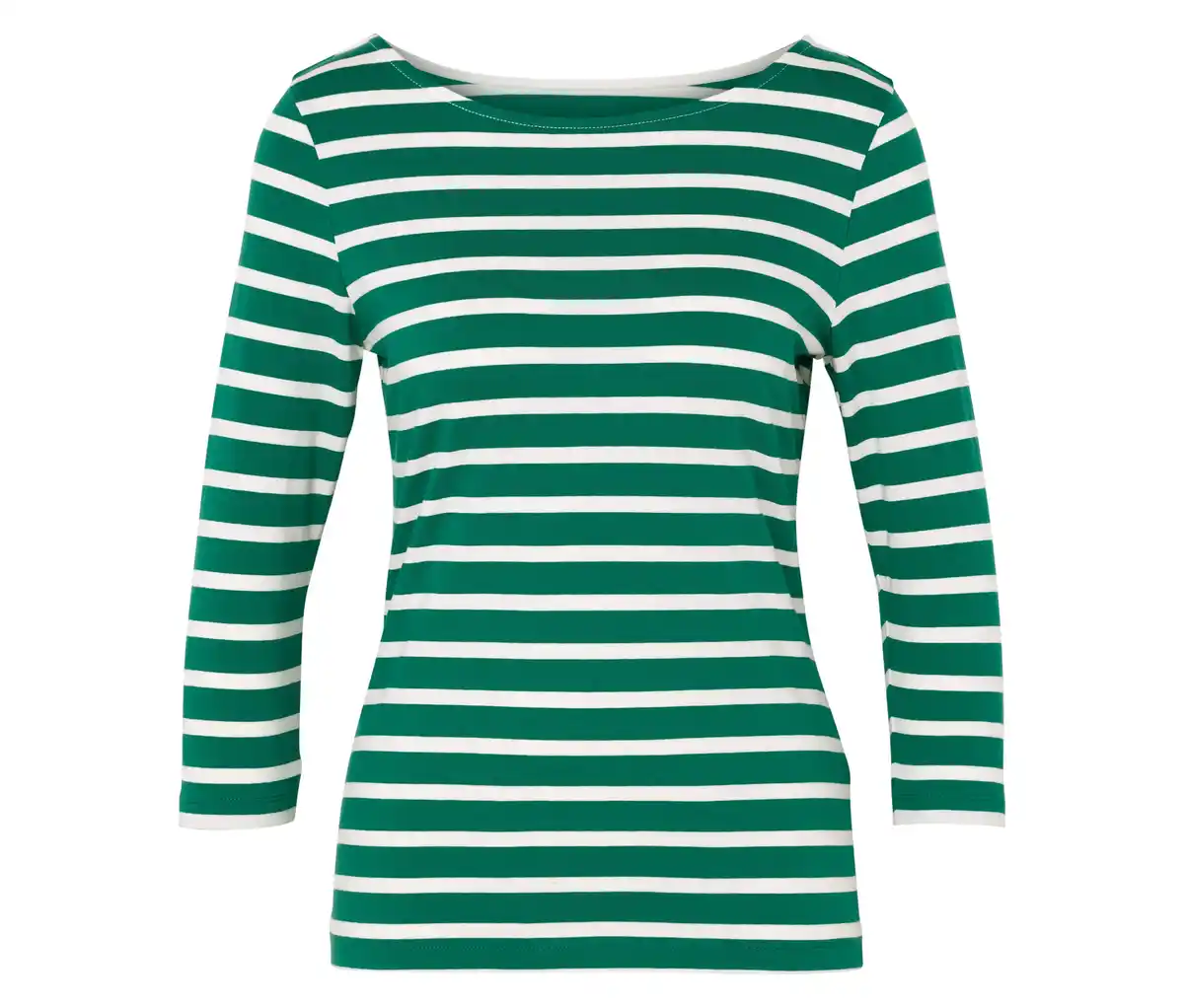 Bild 1 von Shirt mit 3/4-Arm, grün gestreift