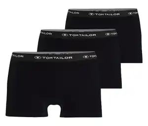3 TomTailor Slipboxer »Buffer«, schwarz