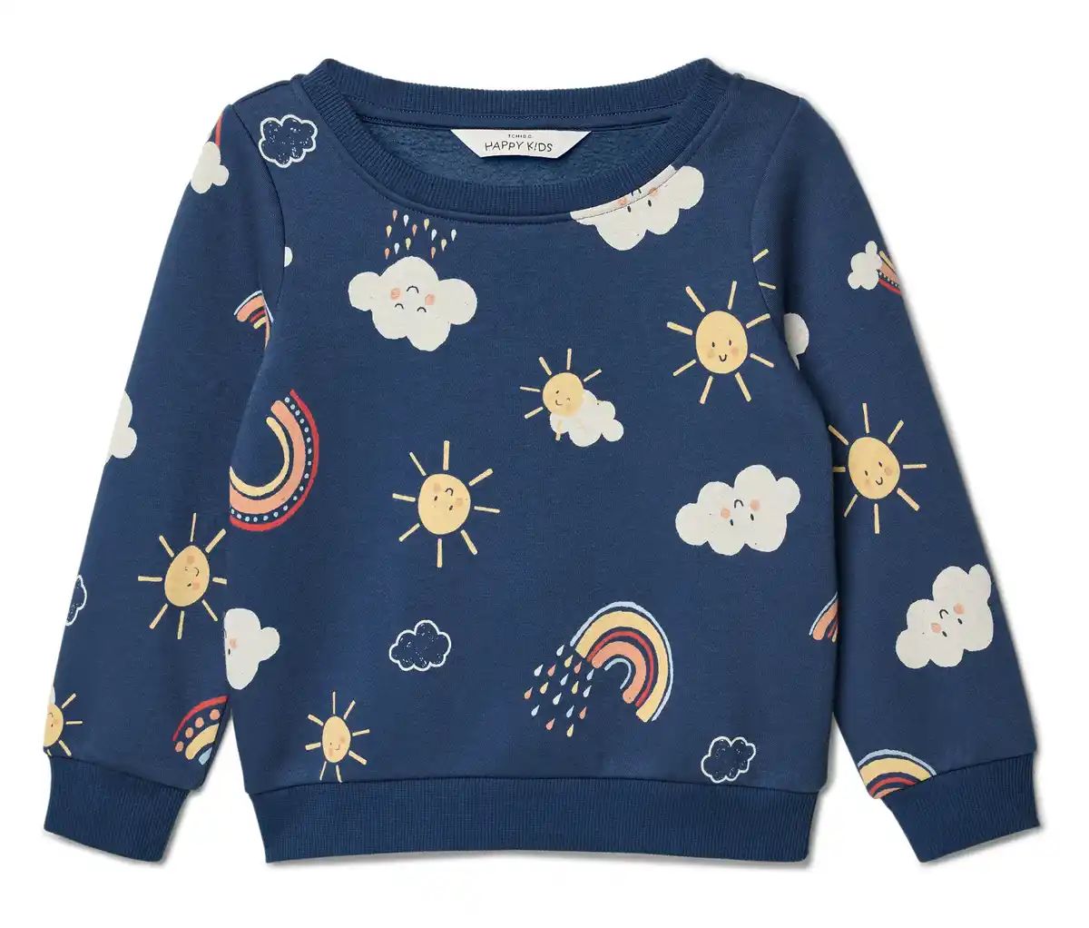 Bild 1 von Kinder-Sweatshirt mit angerauter Innenseite, dunkelblau