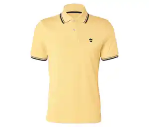 Piqué-Poloshirt, gelb