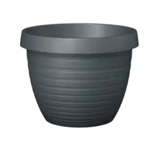 SCHEURICH Pflanzgefäß »Catania«, 40 x 30 cm (ØxH), Kunststoff, metallgrau