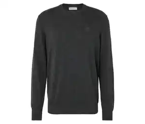 Pullover mit Rundhalsausschnitt, anthrazit meliert