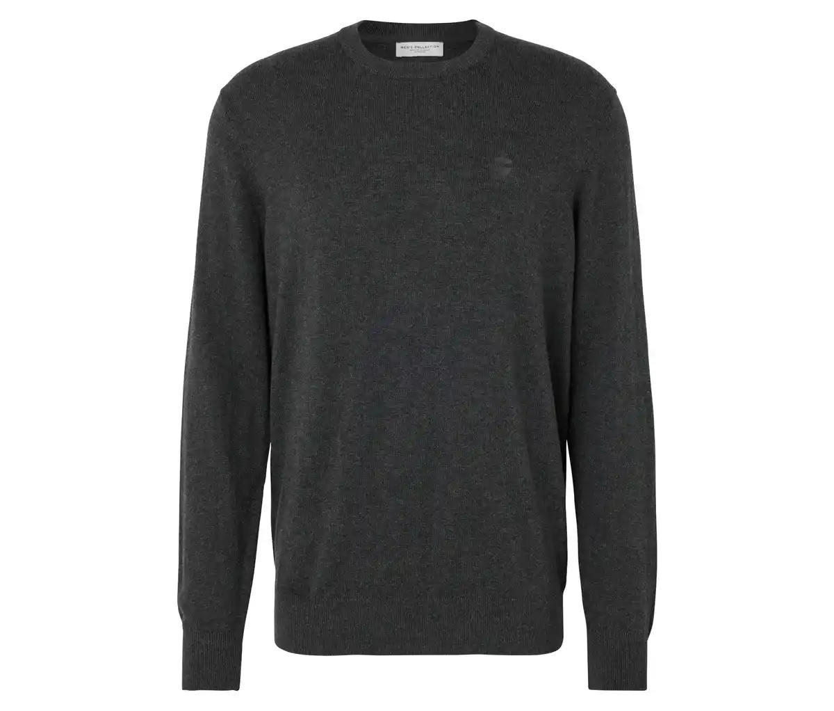 Bild 1 von Pullover mit Rundhalsausschnitt, anthrazit meliert