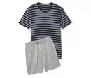 Bild 1 von Shorty-Pyjama-Set, navy/grau