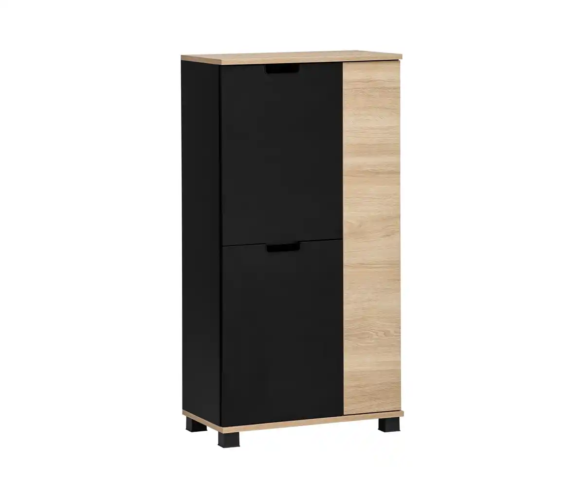 Bild 1 von Highboard »Emmik« schwarz/weißeiche