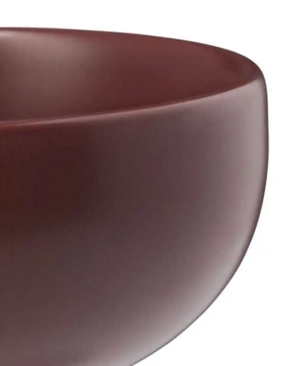 Bild 2 von Schälchen ⌀ 7,5 × 5 cm Steingut Bordeauxrot matt