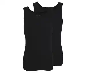 2 Tom Tailor Unterhemden »Montana«, schwarz