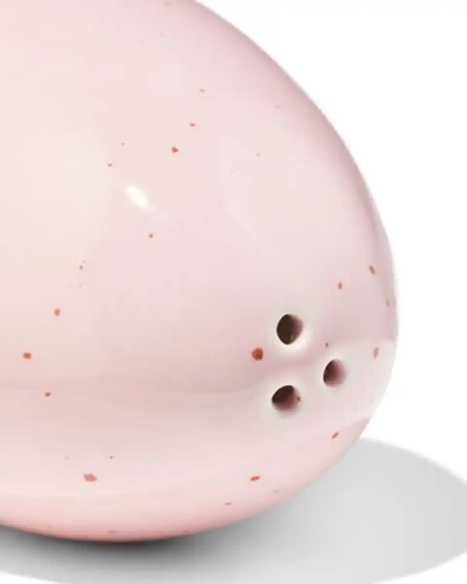 Bild 2 von Salz- und Pfefferset Eierset Keramik blau-rosa - 2 Stück