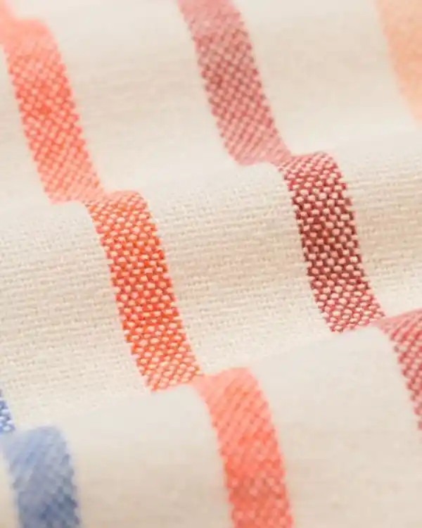 Bild 2 von Tischdecke XL 320 x 145 cm, Baumwolle, blau-terra gestreift