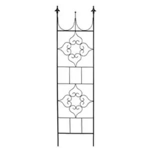 Spalier »Eckig«, BxH: 48 x 180 cm, Metall, grau