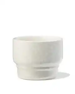 Kaffeebecher 220 ml, Steingut, gesprenkelt, grün