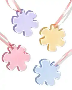 Deko-Osteranhänger Glasblumen – 4 Stück