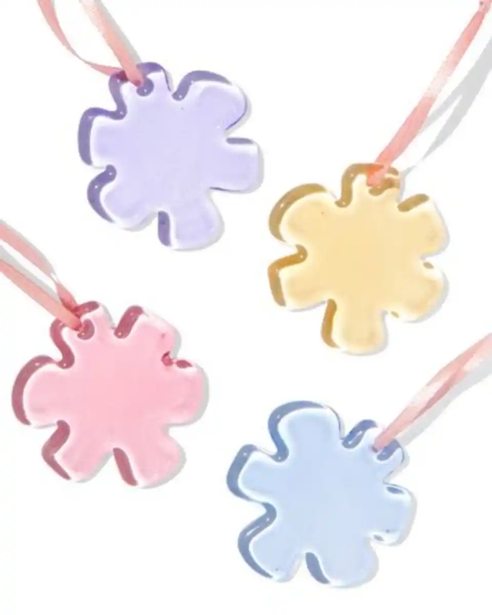 Bild 1 von Deko-Osteranhänger Glasblumen – 4 Stück