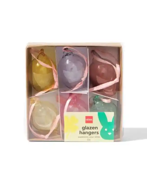 Bild 3 von Dekohänger Glas Ei – 6 Stück