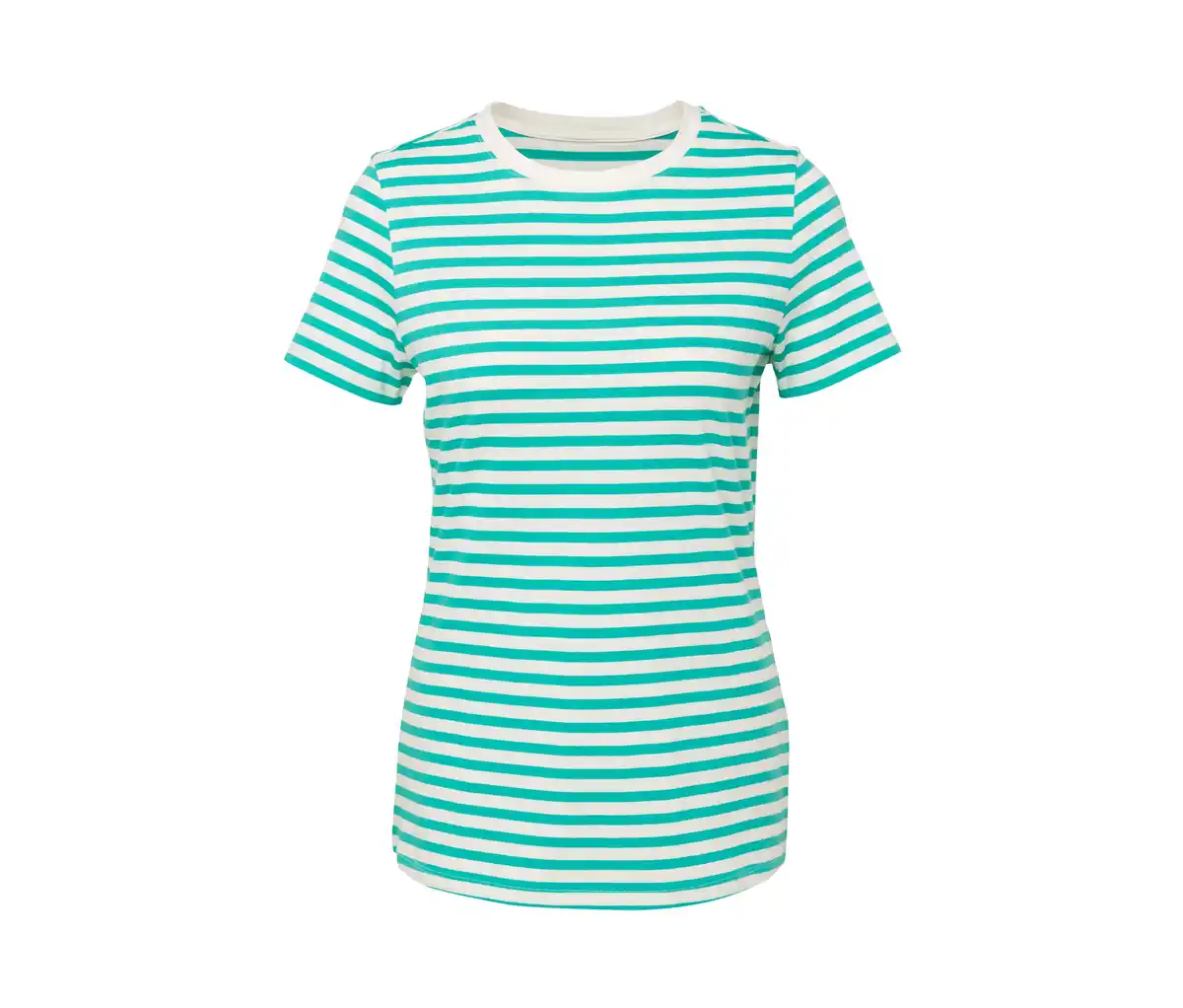 Bild 1 von Basic T-Shirt, aqua-weiß gestreift