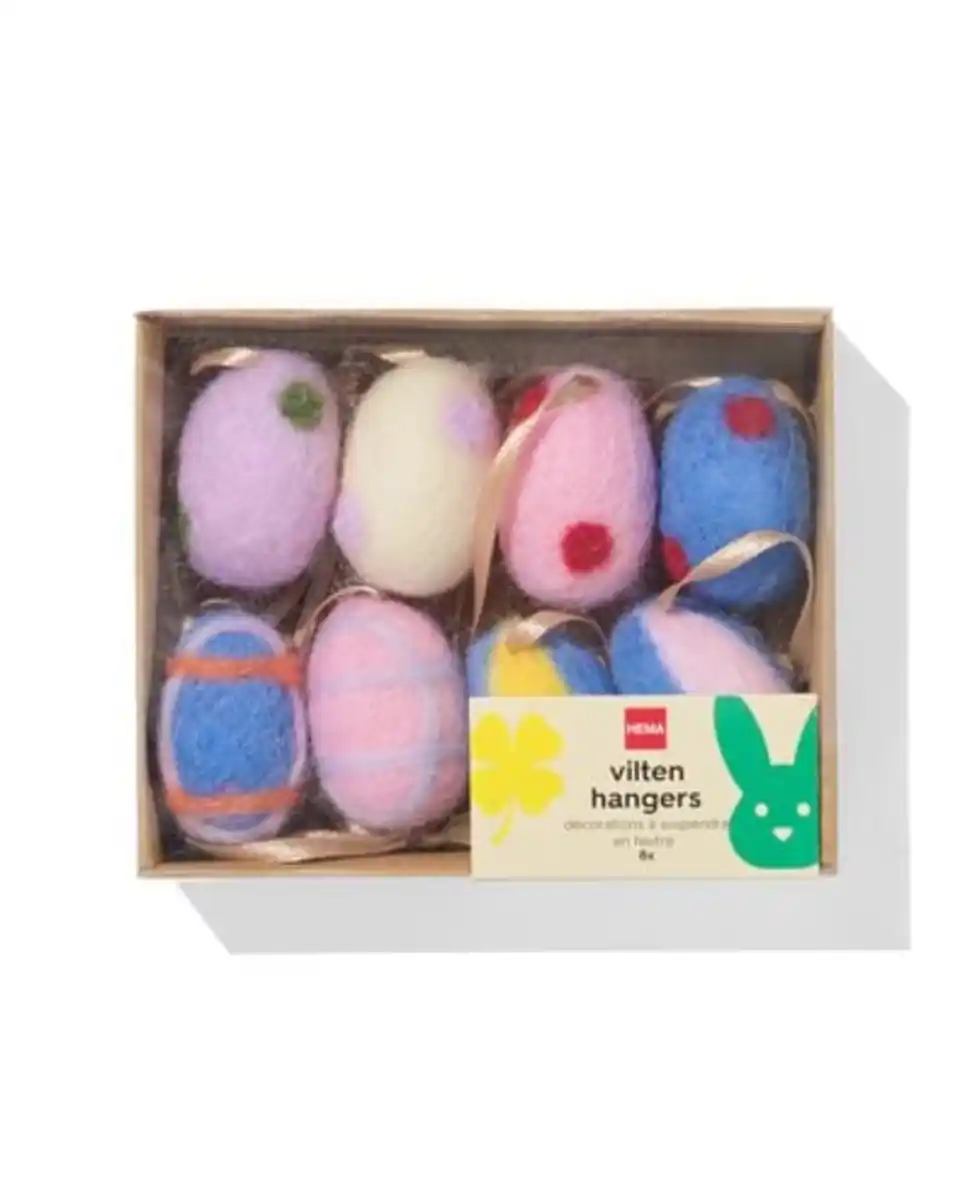 Bild 3 von Oster-Anhänger Filz Ei - 8 Stück