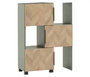 Schieberegal »Piazza«, üistazie/Fischgräten-Dekor