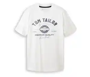Tom Tailor T-Shirt mit Logo, White