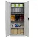 Bild 3 von rikta Metallschrank, BxHxT: 80 x 184 x 40 cm, Stahl, grau