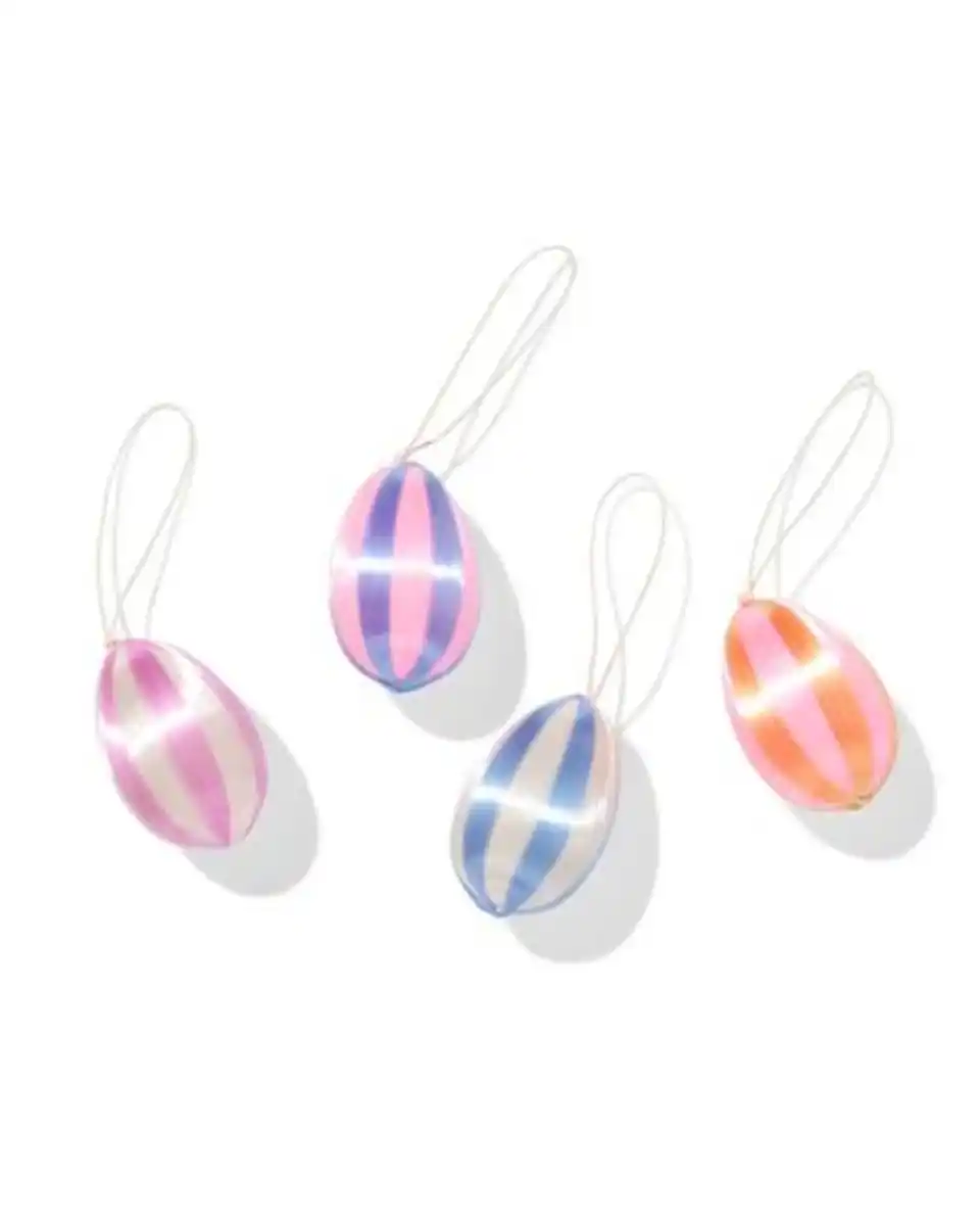 Bild 1 von Oster-Anhänger Satin Ei - 4 Stück