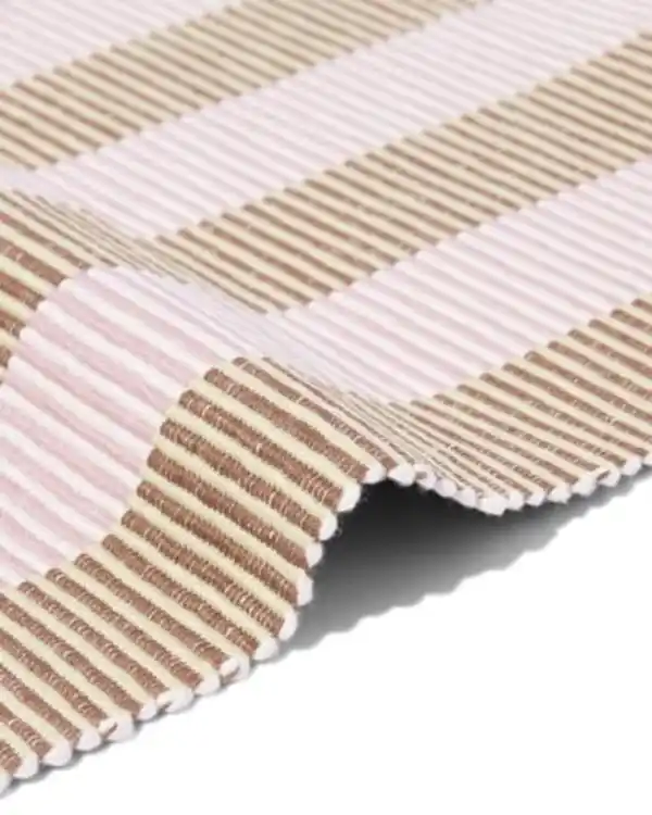 Bild 2 von Tischsets 45 x 35 cm, Baumwolle, rosa-weiß gestreift – 2 Stück