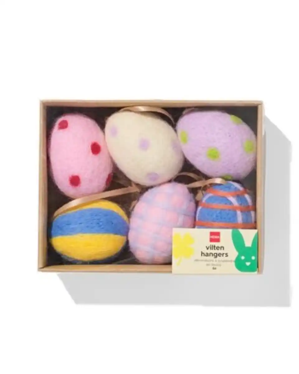 Bild 3 von Oster-Anhänger Filz Ei – 6 Stück