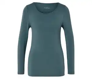 Langarmshirt im Modal-Seide-Mix