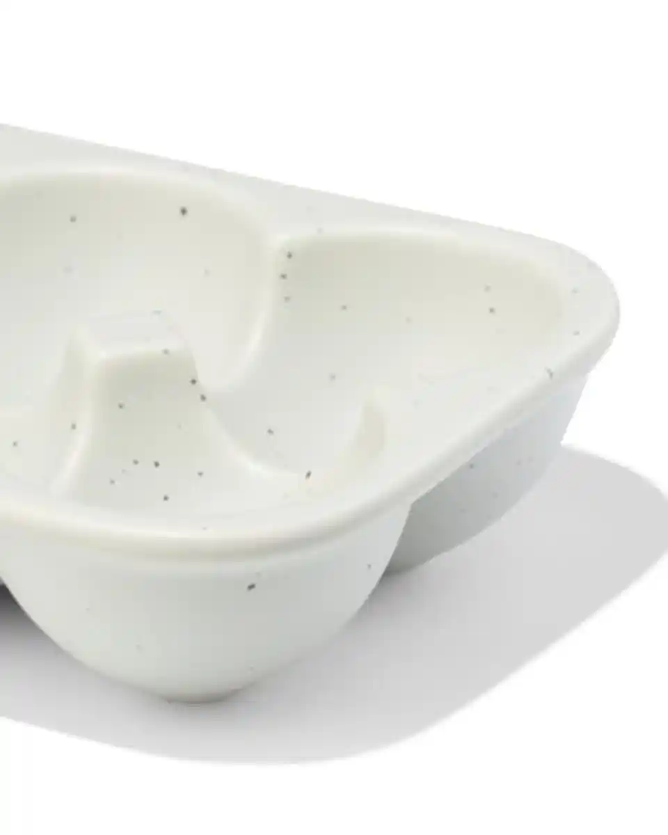 Bild 2 von Eierbehälter für 6 Eier, Steingut, gesprenkelt, grün