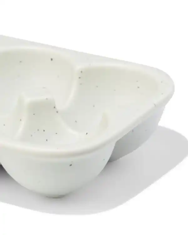 Bild 2 von Eierbehälter für 6 Eier, Steingut, gesprenkelt, grün