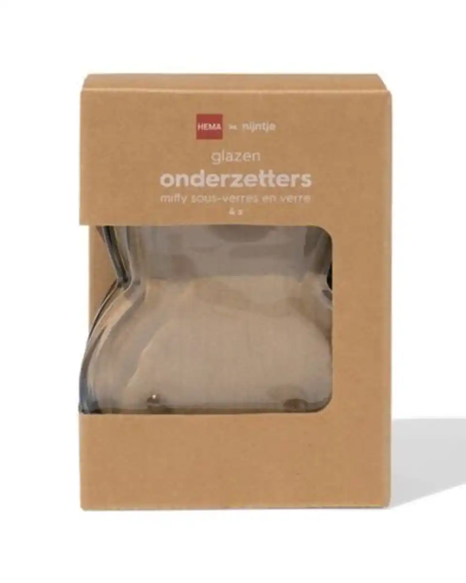 Bild 3 von Miffy Untersetzer 13 x 9 cm Glas - 4 Stück