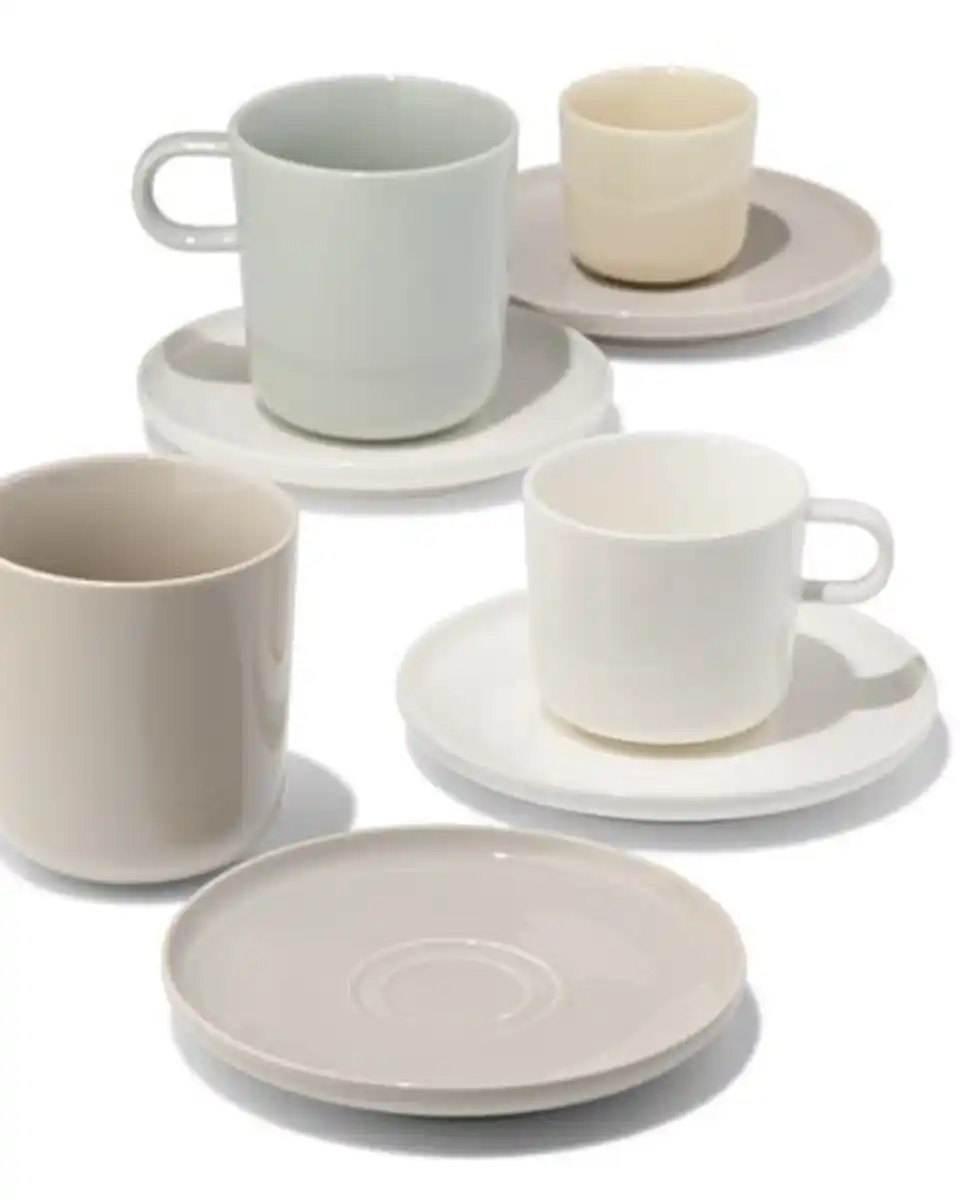 Bild 4 von Cappuccinobecher 350 ml, KNAP, New Bone, Weiß