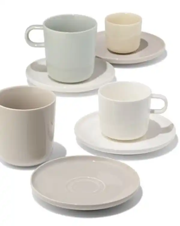 Bild 4 von Cappuccinobecher 350 ml, KNAP, New Bone, Weiß