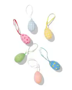 Oster-Anhänger Ei – 6 Stück