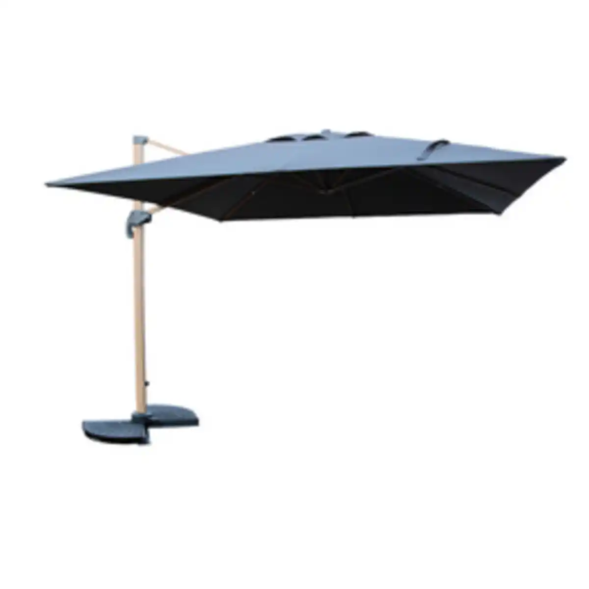 Bild 1 von CASAYA Pendelschirm »Paros«, LxB: 300 x 300 cm, UV80+, Aluminium, Holzoptik/anthrazit