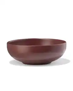 Schälchen ⌀ 14,5 × 5 cm Steingut Bordeauxrot matt